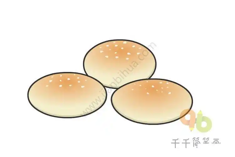 牛奶葱饼简笔画