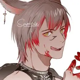 ff14龙男或猫男头像 - 米画师