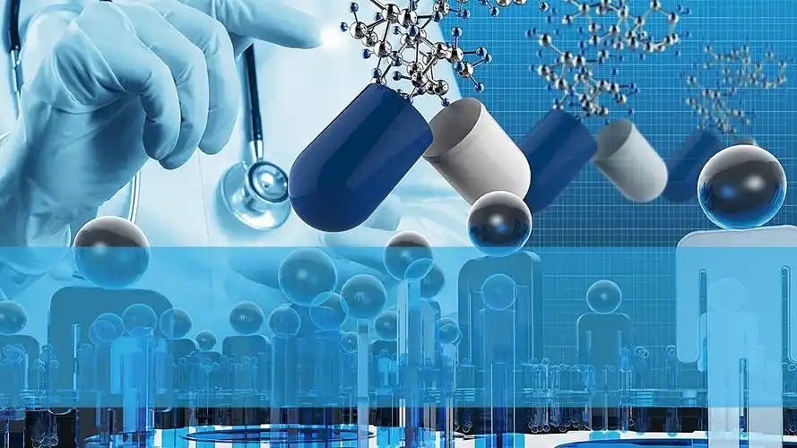 蓝色人体结构背景医学研究报告ppt模板