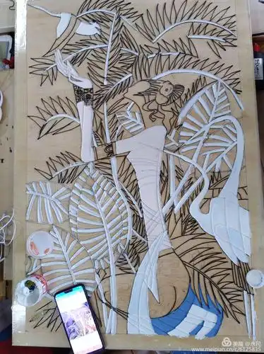 18级美术教育二班《材料装饰画》