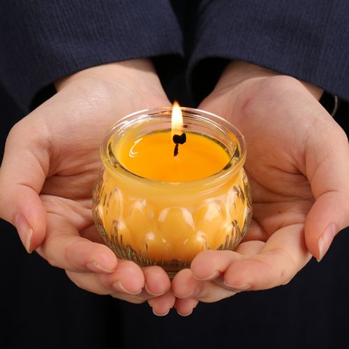 24小时酥油灯平莲花家用供佛长明灯蜡烛佛前供灯蜡烛