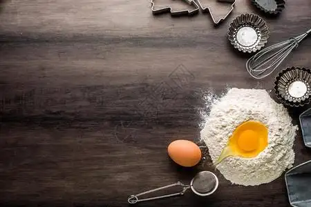 铝制品面点西式烘焙背景