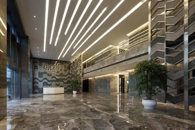 中式写字楼大堂装修效果图