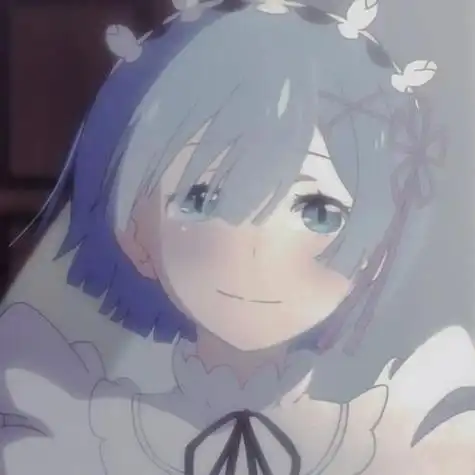 第95期动漫女头:从零开始的异世界生活雷姆无水印女生头像