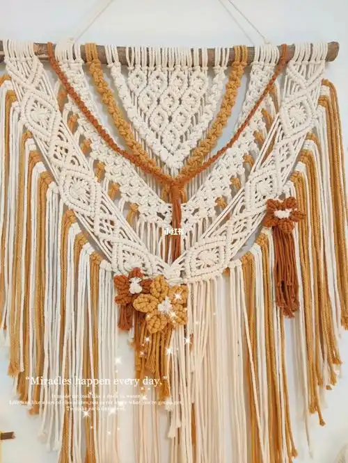 我的手工日常  #macrame  #挂毯  #手工编织挂毯  #编织挂毯