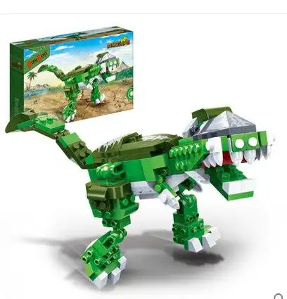 小颗粒邦宝新品拼装益智积木玩具侏罗纪公园恐龙霸王龙6