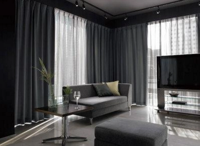 灰色窗帘配什么颜色沙发