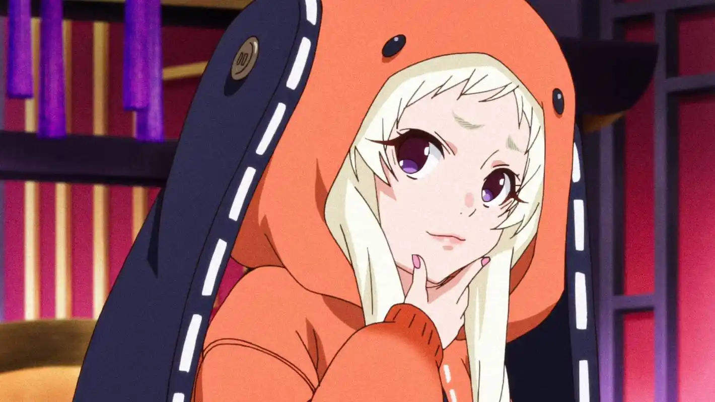 《狂赌之渊》中的黄泉月露娜是私立百花王学园学生会的选举管理委员长