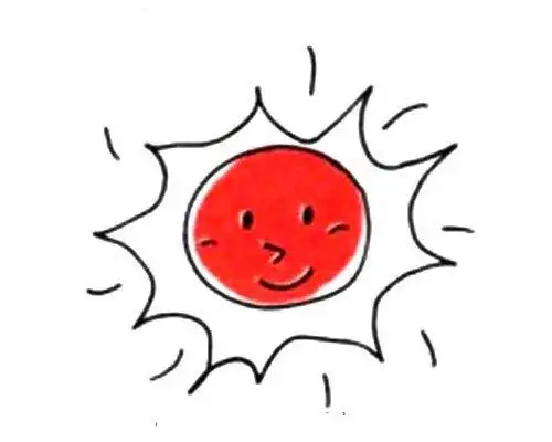 表达天气的符号_简笔画 - 搜图案网