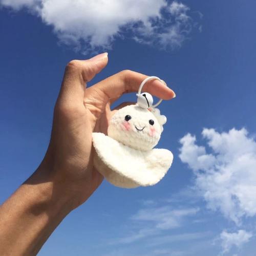 晴天娃娃成品毛线手工编织创意可爱小清新包包小挂件车钥匙扣挂饰