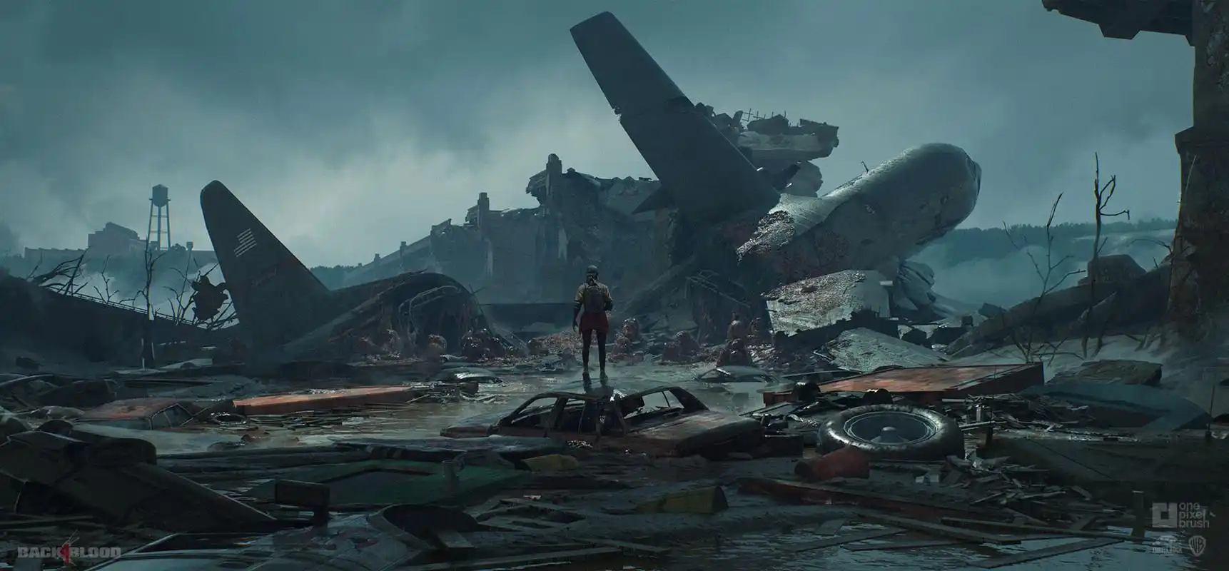 欣赏一组废墟系列场景插画作品!体会一下浓浓的末世风情!