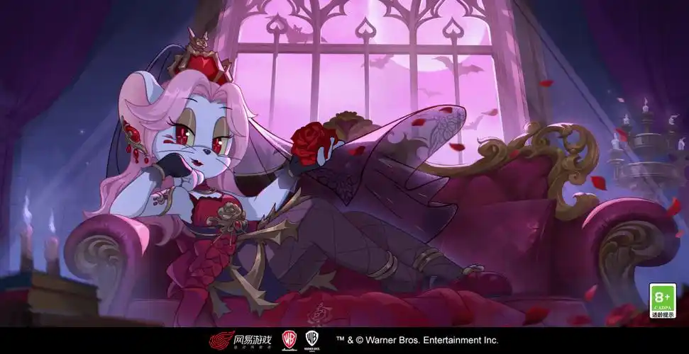 图多盖洛第4款s级皮肤丨弯月之夜,玫瑰绽放,高贵优雅的血族女王已觉醒