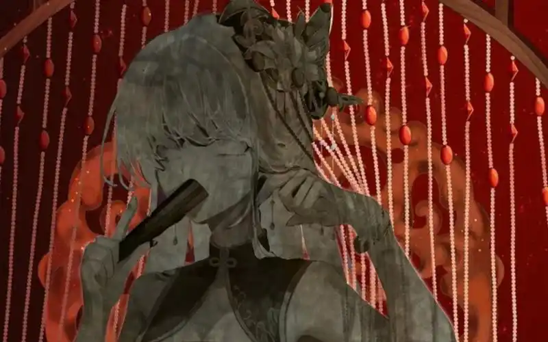 美女变成石像-二次元固化石像(1)