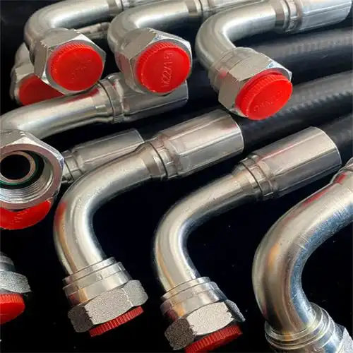 液压油管总成高压钢丝编织胶管工程机械用缠绕橡胶管