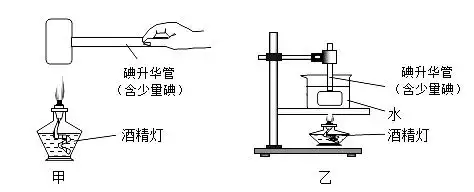 25℃,酒精灯火焰的温度约为400℃;碘升华管是密封的玻璃管,内含少量碘