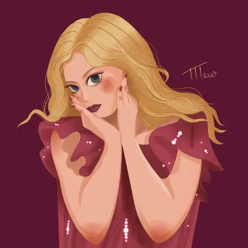 《我的小公主》头像插画