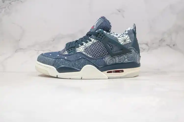 air jordan 4 retro se sashiko纯原版本刺子绣日本鸳鸯拼接牛仔aj4
