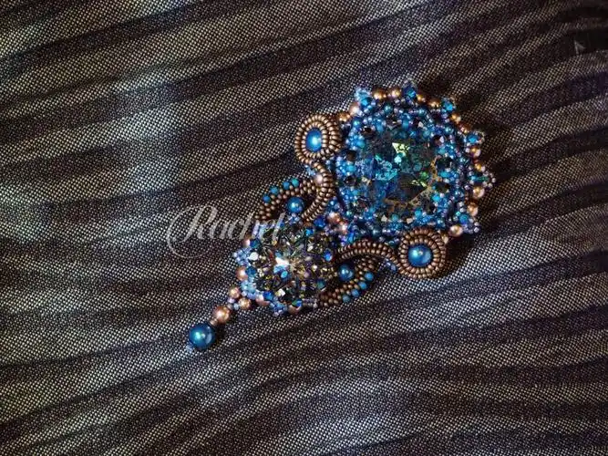 彗星胸针,背后改了小结构,项链胸针2用.