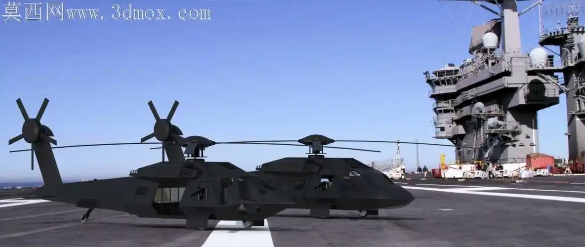 uh80隐形黑鹰直升机-3d直升机模型下载-莫西网