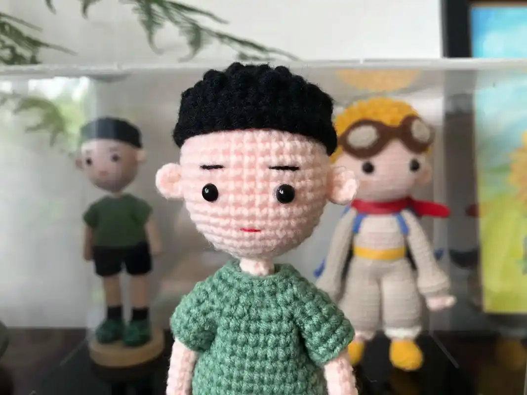 手工军旅玩偶.#毛线手工制作玩偶 #让喜欢的事成为生活 #可 - 抖音