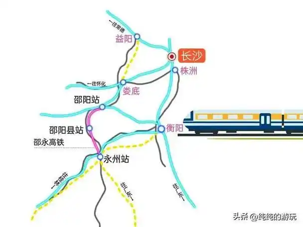 湖南省规划中十七条铁路的线路走向