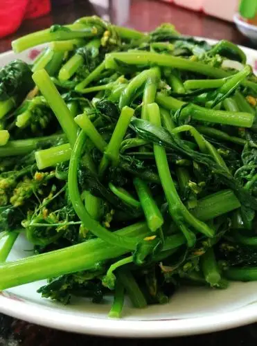 清炒菜心成品图