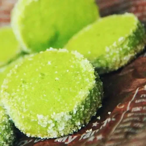 『抹茶砂糖饼干』 用料 黄油150g 低.