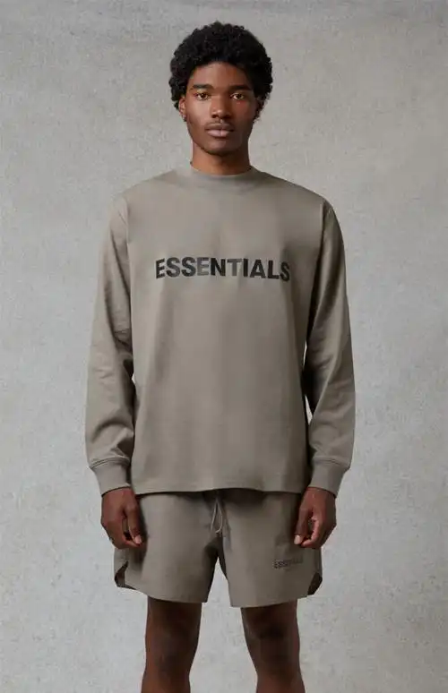 fogfearofgodessentials复线胸前字母logo长袖t恤