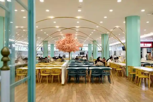 浙江万里学院的网红食堂,进来随意感受一下