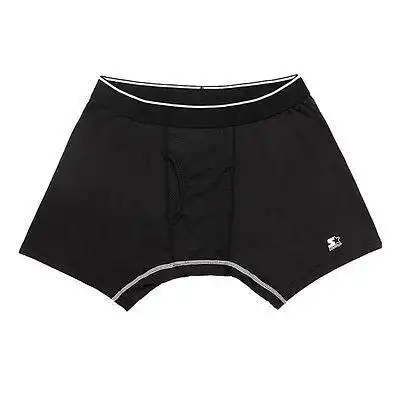 mens underwear sports boxer brief inseam 6" / m/black/stretch