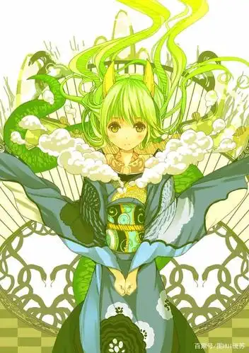 二次元动漫绿色系手机壁纸 秋是绿色的倒计时