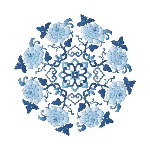 中国传统纹样花卉花纹