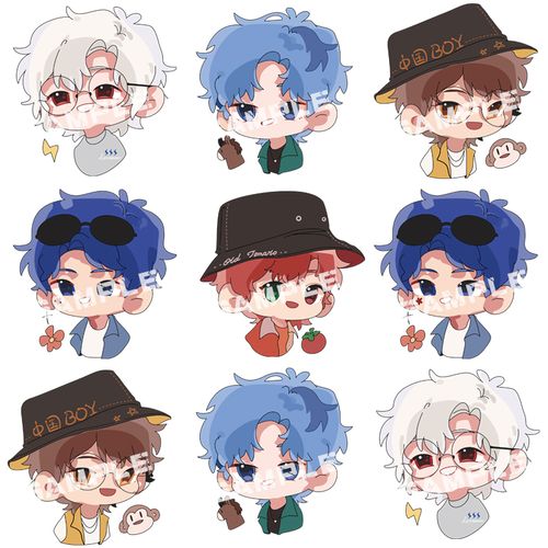 阴阳怪气男团钥匙扣某幻君花少北老番茄 中国boy创意挂件动漫周边