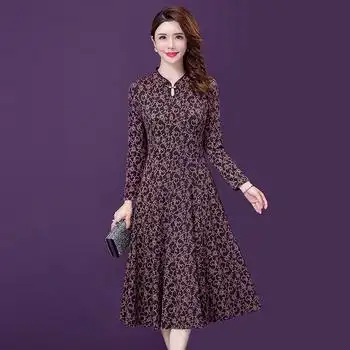 声雨竹女装清仓折扣2020秋季新款连衣裙女长袖大码高档专柜正品牌