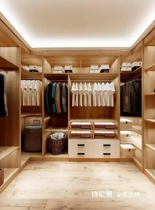 诗尼曼衣帽间设计 只要3㎡就能装一个漂亮衣帽间