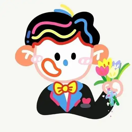 彩色头像#可爱彩色小人头像|图源网络|侵删|抱图瓶#二次元新鲜