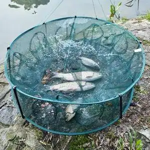 地网笼自动捕鱼笼虾笼捕虾网折叠渔网捕鱼网龙虾黄鳝螃蟹捕鱼神器