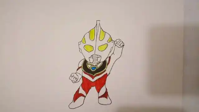 画你们喜欢的盖亚奥特曼很帅气吧