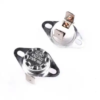 ksd302温控开关温度控制器 常开40/55/65-100度 250v/16a过温保护