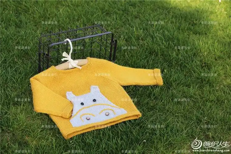 乖诺诺小河马毛衣