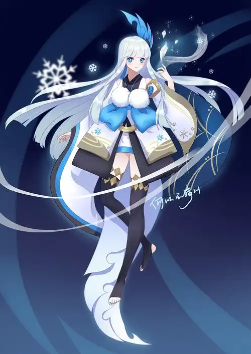 阴阳师雪女同人图