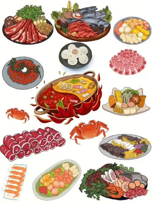 vol43火锅素材电子手账素材