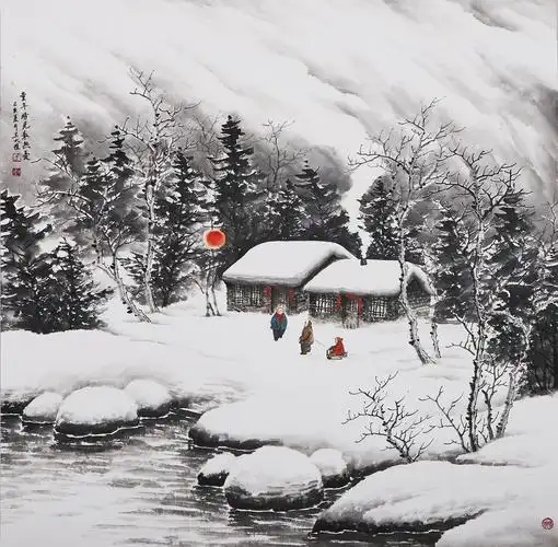 得自然之景,创山水真趣——吴大恺雪景山水画赏析 - 社会评论 - 中国