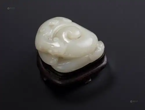 0022 清乾隆 白玉「望子成龙」挂件