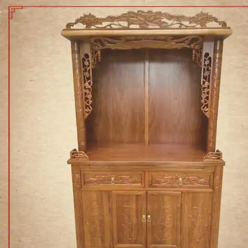 非凡家具 实木佛龛佛柜立柜带门 祖先牌位神龛 神台柜图片