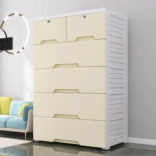 加厚70面宽环保塑料儿童衣柜婴儿衣服抽屉式收纳柜家用卧室储物柜