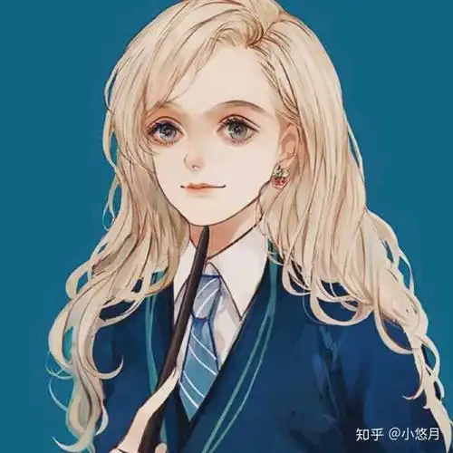 卢娜,图二是我自己画的,喜欢她的个性,和她不在乎旁人目光的淡然