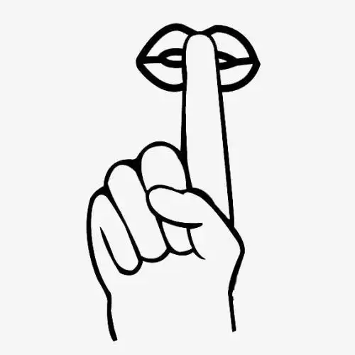 百度一下安静手势简笔画