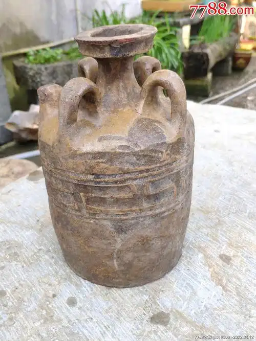 民国古雅四耳陶酒壶陶罐酒文化-价格:380元-se86480532-其他陶器-零售