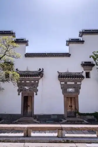 中国徽派建筑墙壁马头墙